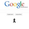 Eine schwarze Schleife als Zeichen der Trauer und Solidarität: Google setzt - wie viele Medienhäuser -heute ein Zeichen nach dem Attentat von Paris.