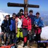 Adalbert Müller (AV-Krumbach) führte diese Gruppe bei einer Hochtour auf dem Sustenhorn (3503 Meter). 
