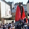 In einer Feierstunde wurde die Karl-Marx-Statue am Samstag enthüllt.