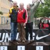 Felix Maier (Mitte) wurde deutscher Seniorenmeister in der Altersklasse M70 vor Peter Schumm (links) und Christoph Höhne (rechts).  
