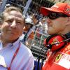 Der damalige Ferrari-Teamchef Jean Todt (links) und Michael Schumacher, der nach dem ersten Rücktritt als Testfahrer half, die Rennwagen zu optimieren.