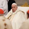 Papst Franziskus während einer Messe im Petersdom.
