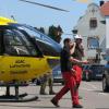 Mitten in Friedberg ist ein Rettungshubschrauber gelandet. Nach einem häuslichen Unfall wurde ein Notarzt eingeflogen. 