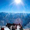 Das herrliche Panorama im Winter 2005 auf dem Gipfel des Nebelhorn in Oberstdorf, aufgenommen von Thomas Dexel.