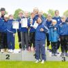 Ganz oben auf dem Siegespodest standen die beiden jüngsten Teams der SpVgg Auerbach/Streitheim. Die U12, früher C-Schüler, gewann bei den Buben und Mädchen. Von links Thomas Burghart, Trainerin Brigitte Kuen, Elias Kuchenbaur, Daniel Friedrich, Emily Schuster, Johanna Schiepp, Lisa Kemmerling, Sina Kemmerling, Trainerin Stefanie Kawalla, Anna Mayer, Bendikt Hampp, Corbinian Sasse, Pia Juraschek, Julian Schuster und Trainerin Margit Kawalla. 