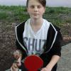 Stolzer Sieger des Tischtennis-Turniers: Sascha Meier.  	