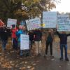 Demo der Jusos am Kongress am Park. 