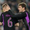 Standen wieder in der Startelf des FCB: Thomas Müller (rechts) und Joshua Kimmich.