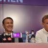 Am Samstag trifft Niko Kovac (l) mit dem FC Bayern auf Julian Nagelsmann und RB Leipzig.
