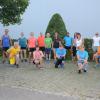 Die Lauf10!-Gruppe des TSV Zusmarshausen mit der Leiterin Dagmar Demharter hat beim Lauftraining die beiden Landkreislauf-Strecken in Zusmarshausen ins Training eingebunden und für die Aktion „Lauf 2020“ gespendet. 	