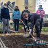 Ein Reihenzieher verringert die Zahl der Arbeitsschritte beim Herrichten der Beete vor dem Aussäen. Ansonsten könnte das auch mit einer Hacke Reihe für Reihe gemacht werden.