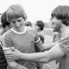 Bernd Schuster (links) nach dem verlorenen Endspiel im Pfingstturnier 1978 gegen Dynamo Kiew. 	