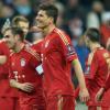 Jubel über den Hinspielerfolg des FC Bayern im Halbfinale der Champions League gegen Real Madrid.