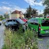 Der Unfall am Kreisverkehr der Türkheimer Straße in Bad Wörishofen war der letzte eine Reihe von mehreren Zusammenstößen, die ein einzelner Autofahrer laut Polizei verursacht hat. 
