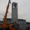 Die Sankt-Marien-Kirche hat diese Woche einen Kirchturm bekommen.