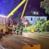 Die Feuerwehren waren nach dem Unwetter ununterbrochen im Einsatz. 