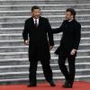 Xi Jinping (links), Präsident von China, und Emmanuel Macron, Präsident von Frankreich, nehmen an einer Begrüßungszeremonie an der Großen Halle des Volkes teil.