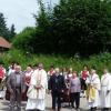 Viele Ziemetshauser freuten sich mit Jubilar Pfarrer Karl B. Thoma über den schönen Dankgottesdienst und das Ständchen der Musikvereinigung.