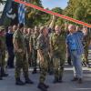 Das Nachkommando des Lufttransportgeschwaders LTG 61 hat den Fliegerhorst in Penzing am Freitag verlassen. Das Bild zeigt, wie die letzten Angehörigen und Mitarbeiter die Hauptwache passieren. 