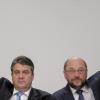Sigmar Gabriel (links) verzichtet darauf, SPD-Kanzlerkandidat zu werden. Er schlägt den früheren EU-Parlamentspräsidenten Martin Schulz vor. 