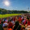 In der Fußball-Arena in Memmingen fanden beim "Traumspiel" des FC Bayern im Juli 2014 über 11.000 Zuschauer Platz.