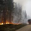 Über 70 Waldbrände wurden am Wochenende in Schweden gezählt.  	