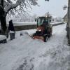 Immense Schneemassen beeinträchtigen das öffentliche Leben im gesamten Landkreis Landsberg. Die Räumfahrzeuge kommen kaum noch nach.