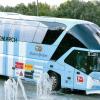Immer wieder fährt Z-Mobility die Teambusse für Sportmannschaften. Der Bus von 1860 München wurde dabei einmal attackiert. 