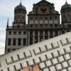 Augsburger Rathausplatz mit Tastatur
