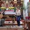 Anna Fusek und Gianluca Geremia bei ihrem begeisternden Kirchenkonzert mit venezianischer Musik. 	 	