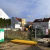 An der Dr.-Muser-Straße in Gersthofen laufen die Bauarbeiten für ein Mehrfamilienhaus mit acht Wohnungen. 