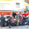 Der Kindergarten Schatzkiste erhielt in den Faschingsferien Besuch von einem Rettungssanitäter. 