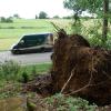 Eine Schneise der Verwüstung hinterließ ein Unwetter am Montag im Landkreis. Die größten Schäden gab es in Großaitingen, auch der Schwabmünchner Stadtteil Birkach war betroffen.