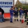 Zum Vorführungsprogramm beim Tag der offenen Jugendfeuerwehr bei der Feuerwehr Herbertshofen gehörte das Löschen eines Fettbrandes. 	