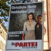 Geschmacklos? Witzig? Einfallsreich? Wahlplakate der Satirepartei „Die Partei“ sorgen vielerorts für Diskussionen.