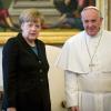 Papst Franziskus hat Bundeskanzlerin Angela Merkel in Audienz empfangen. 