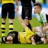 Neven Subotic verletzte sich gegen den VfL Wolfsburg schwer am Knie.