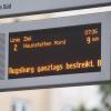 Wer am Königsplatz mit der Straßenbahn fahren wollte, musste lange Wartezeiten in Kauf nehmen. In Augsburg wurde im öffentlichen Nahverkehr gestreikt.