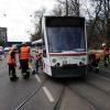 In der Augsburger Remboldstraße ist eine Straßenbahn der Linie 64 entgleist. Es gab zahlreiche Ausfälle und Verspätungen: Es wurde niemand verletzt.