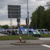 Einen Großeinsatz der Polizei gab es am Samstagabend in Ingolstadt nach dem Fußballspiel von Hansa Rostock in Unterhaching.