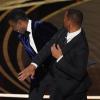 Will Smith (vorne) bei den Oscars 2022, als er Chris Rock ohrfeigte.