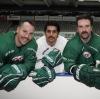 Haarige Sache: Die Eishockey-Spieler der Augsburger Panther, Christoph Ullmann, Sahir Gill, Brady Lamb und Henry Haase  präsentieren ihre Movember-Bärte.