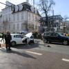 Drei Autos waren in einen Unfall in der Augsburger Innenstadt verwickelt.
