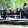 Das Collegium Vocale Landsberg unter der Leitung von Maria Bidell bei einem Freiluftauftritt in der Lettischen Hauptstadt Riga.