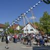 In Reisch wurde der Maibaum 2019 von Hand aufgestellt. Heuer hat das Landratsamt Landsberg das Brauchtum untersagt.