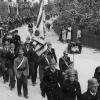 Nach dem Krieg nahmen Abordnungen der Feuerwehr Graben, wie hier in Untermeitingen, an einigen Umzügen teil.