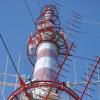 Da stand er noch: der 212 Meter hohe Sendemast des Bayerischen Rundfunks auf dem Hühnerberg bei Harburg. 