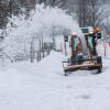 Dieses Bild entstand vor wenigen Tagen in Oy im Allgäu. Dort ist jede Menge Schnee gefallen und die Räumdienste hatten allerhand zu tun. 