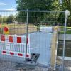 Baustelle Seeanlagen: Die Mühlbach-Brücke ist weiter gesperrt. 