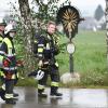 120 Feuerwehrleute aus Ried und Umgebung waren im Einsatz, um einen Brand in der Grundschule Ried zu löschen. 